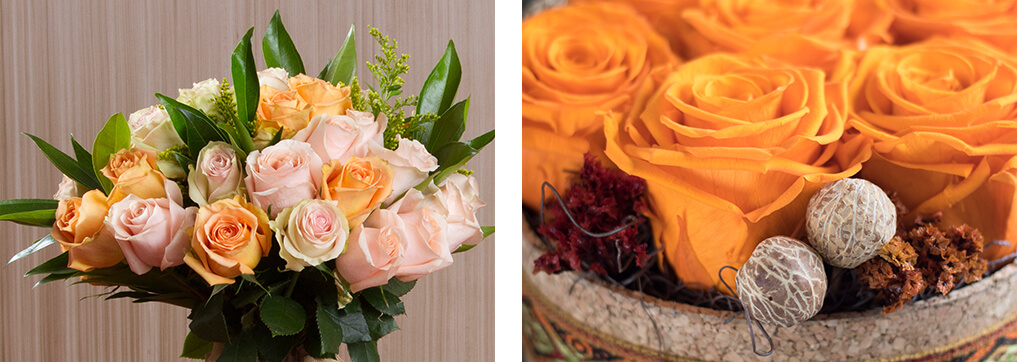 Preserved and fresh roses from Ecuador