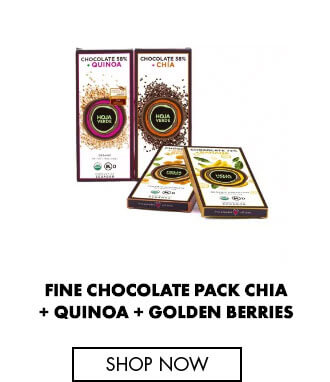 Fine Chocolate Pack Chia + Quinoa + Golden Berries