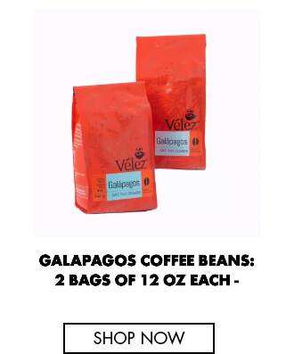 Galapagos Coffee Beans: 2 Bags of 12 oz