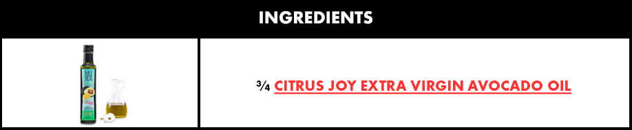 3/4 Citrus Joy Extra Virgin Avocado Oil