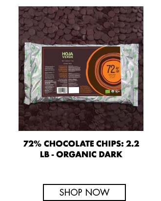 72% Chocolate Chips: 2.2 lb - Organic Dark