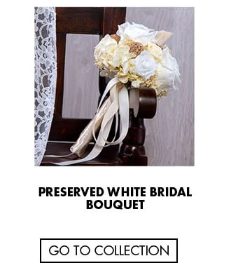 Preserved White Bridal Bouquet