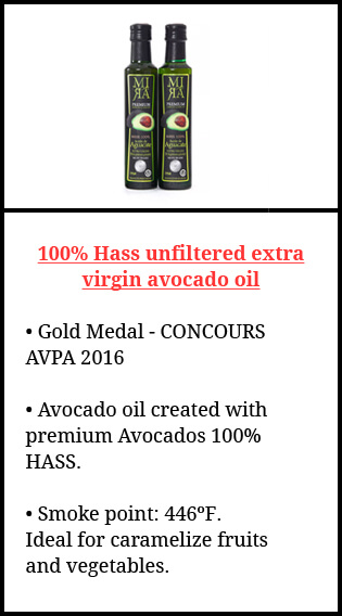 100% Hass unfiltered extra virgin avocado oil