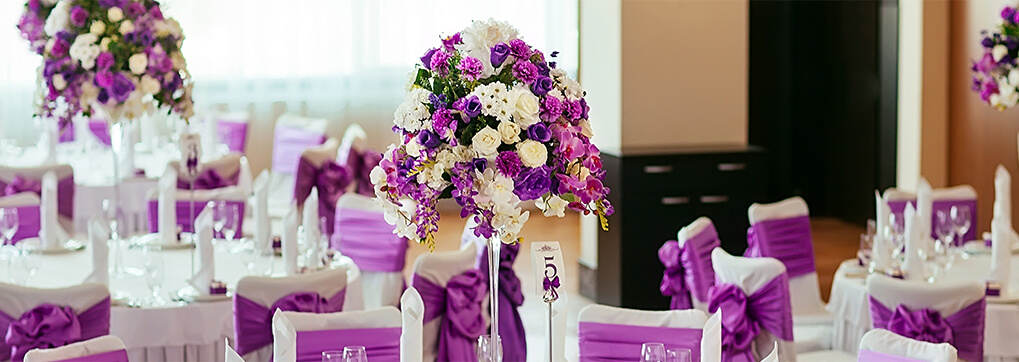 The meaning of purple flowers in weddings