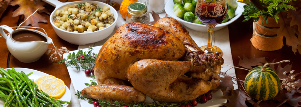 Serving your Thanksgiving turkey with herbs and citrus avocado oil rub