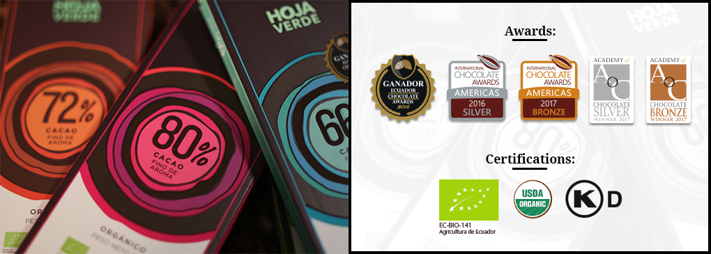 Hoja Verde Chocolate has resulted in an exceptional range of internationally awarded premium products