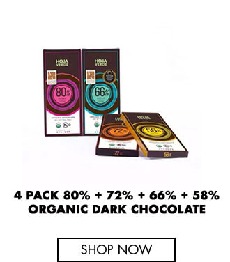 4 Pack Organic Dark Chocolate