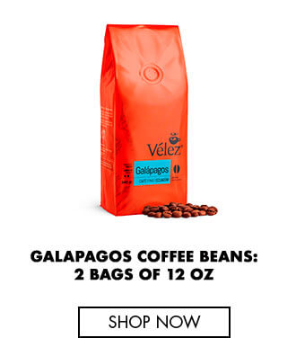 Galapagos coffee beans: 2 bags of 12 oz
