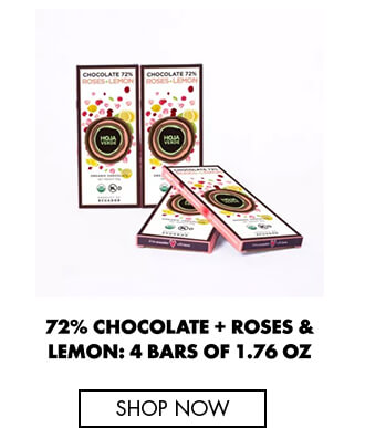 72% Chocolate + Roses & Lemon