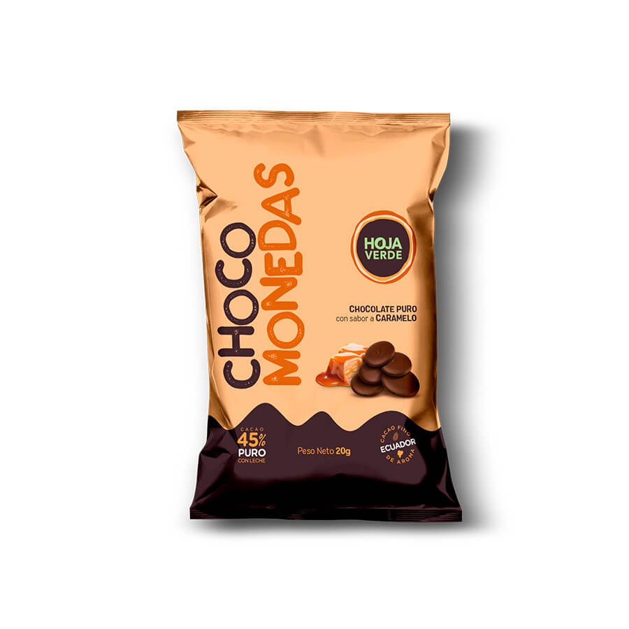 CHOCO & CARAMEL COINS 18G  pack of 12