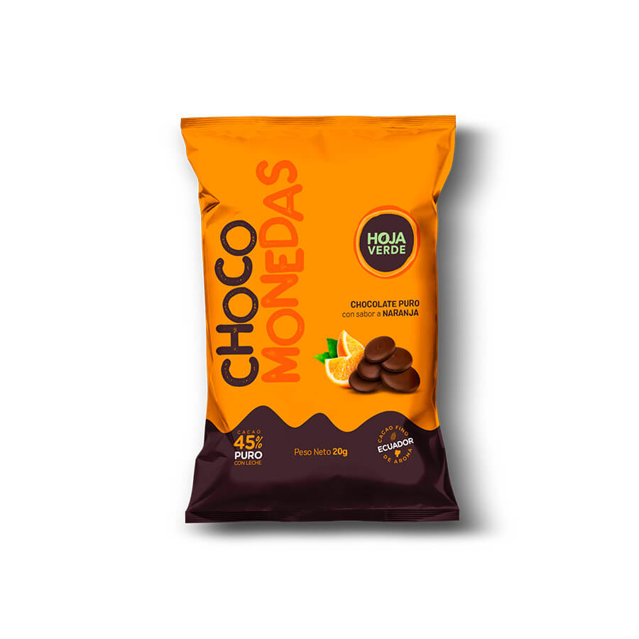CHOCO & ORANGE COINS 18G pack of 12