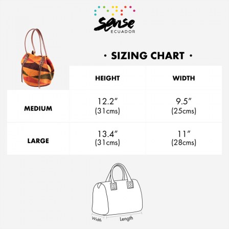 Handbag Size Chart